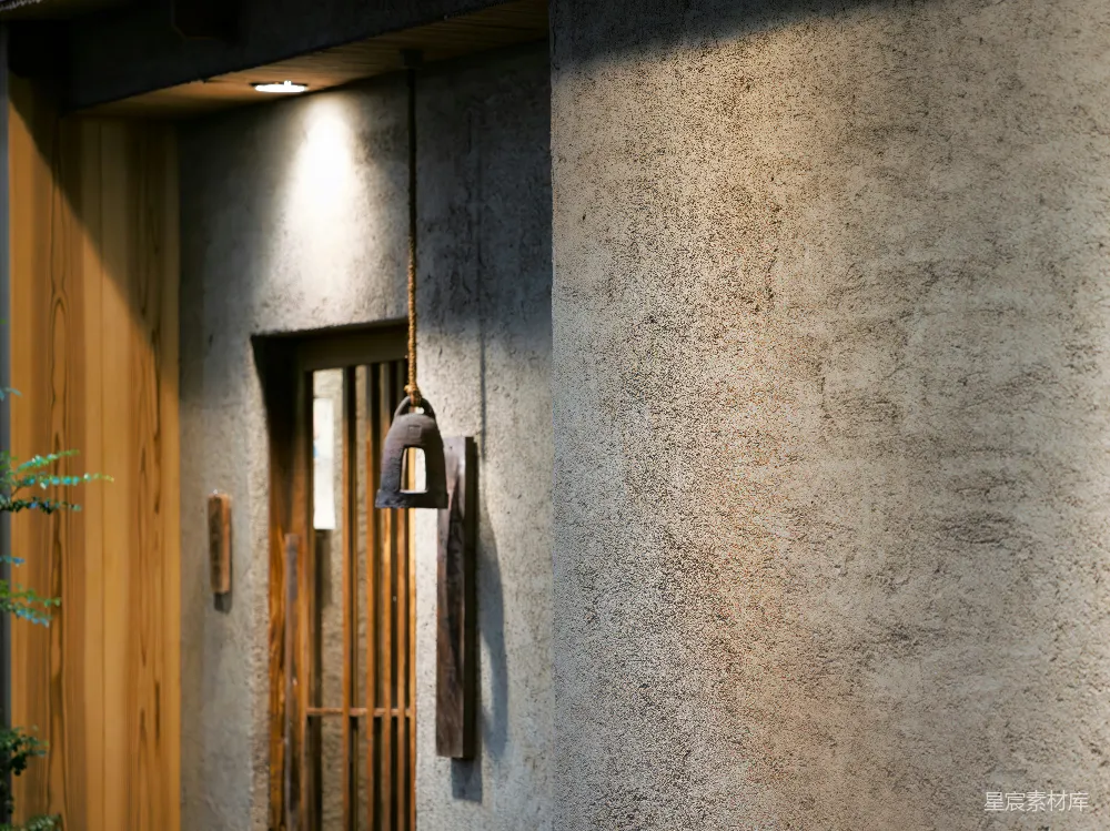 高清摄影 古朴 木质 门 铃铛 自然 古朴的木质门与悬挂的铃铛