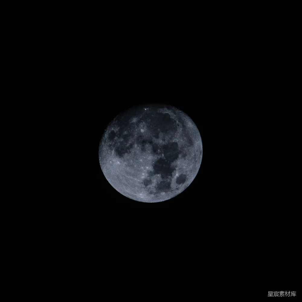 高清摄影 月亮 夜景 自然 宁静 星空 夜空中的满月