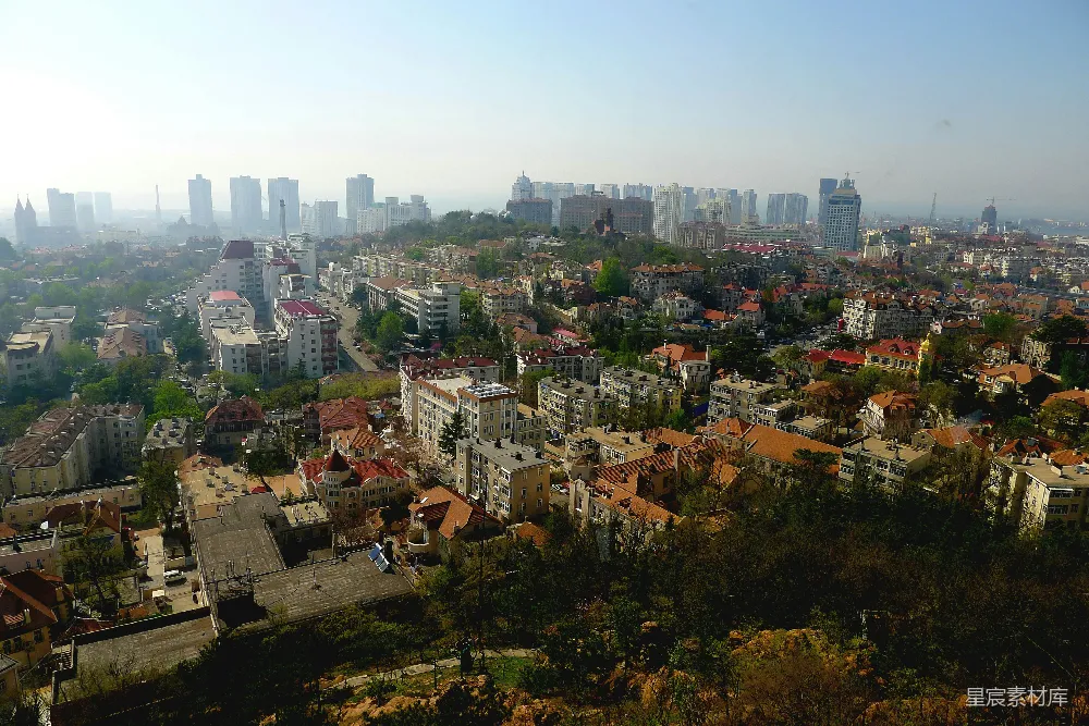 高清摄影 青岛 老城区 城市风光 建筑 城市规划 青岛老城区全景