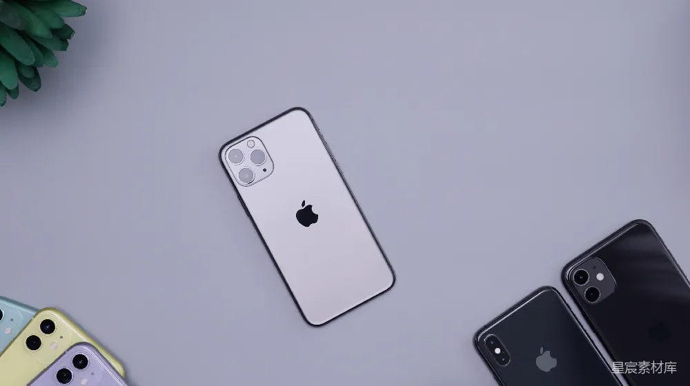 高清摄影 智能手机 苹果 产品对比 科技 现代 多彩iPhone系列展示
