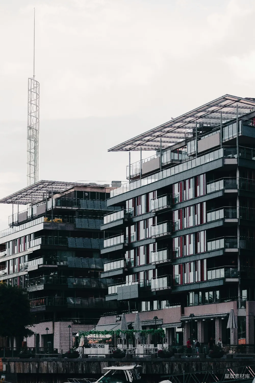 高清摄影 现代建筑 海滨 城市景观 居住区 城市规划 现代海滨建筑群