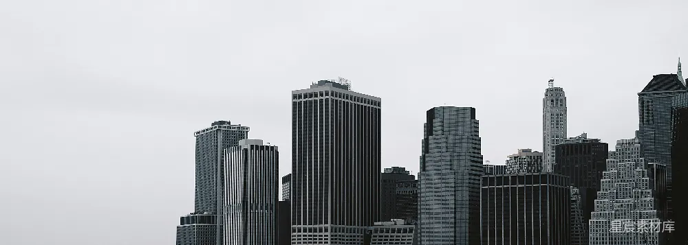 高清摄影 城市 建筑 黑白 现代 都市 城市天际线