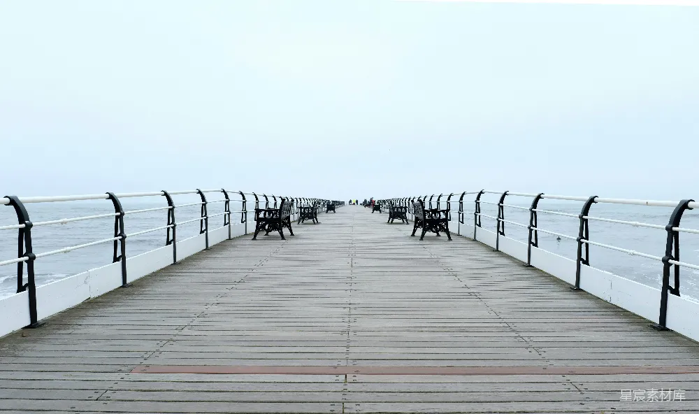 高清摄影 码头 海景 休闲 风景 海边的长码头