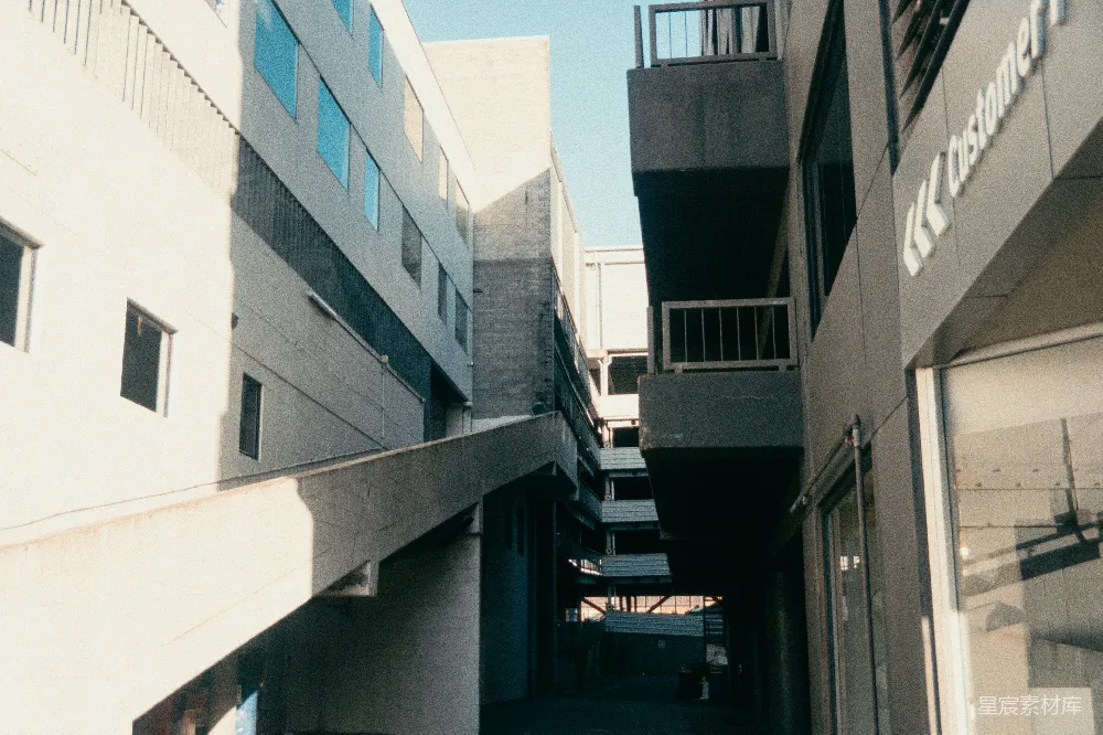 高清摄影 建筑 现代 空旷 走廊 城市 现代建筑的空旷走廊