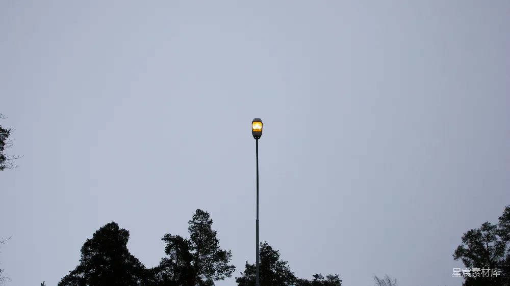 高清摄影 孤独 夜景 城市 照明 宁静 孤独的路灯