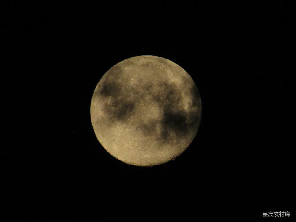 高清摄影 月亮 夜晚 自然 宁静 景观 夜空中的明月