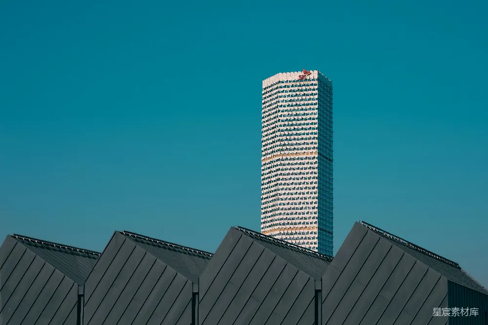 高清摄影 现代建筑 城市景观 蓝天 都市风光 摩天大楼 现代建筑与蓝天