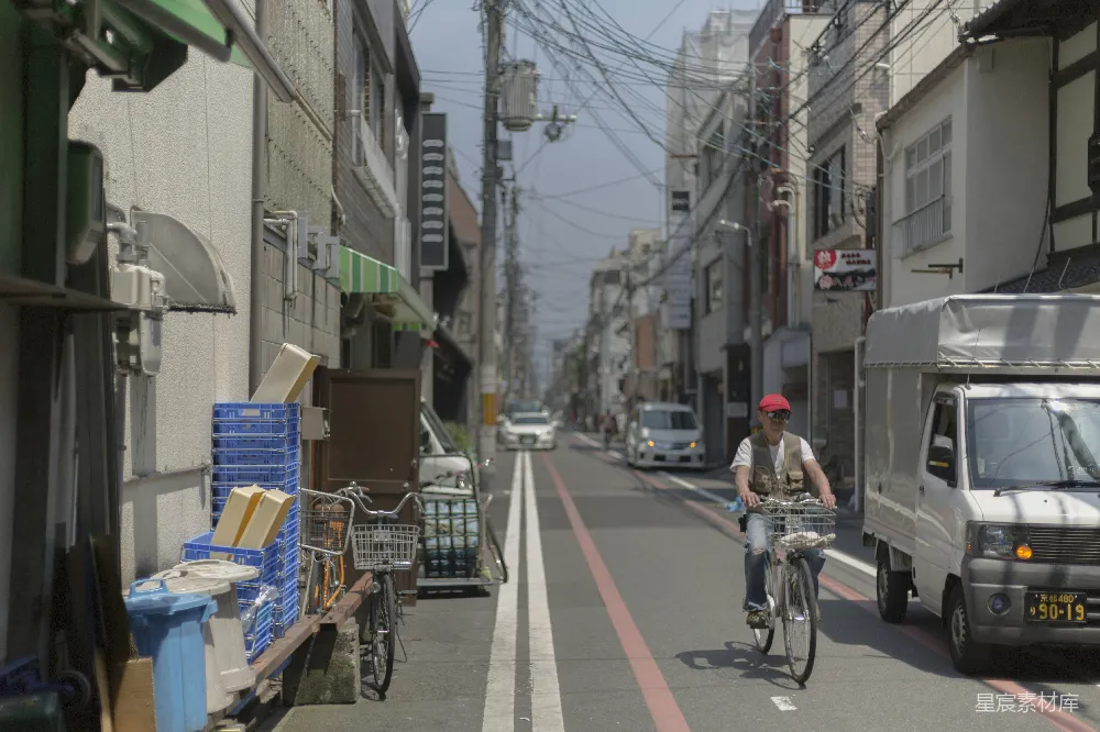 高清摄影 东京 街头 自行车 日常生活 城市 东京街头的日常骑行