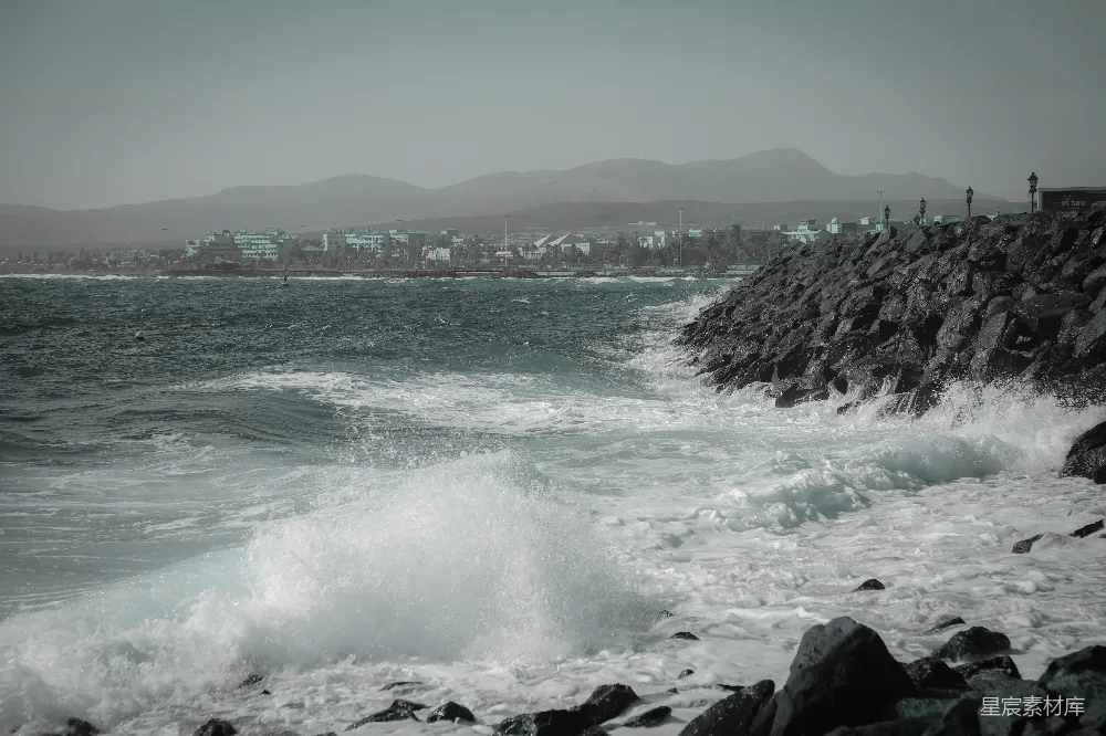 高清摄影 海岸线 风暴 自然景观 城市背景 岩石 海岸线上的风暴