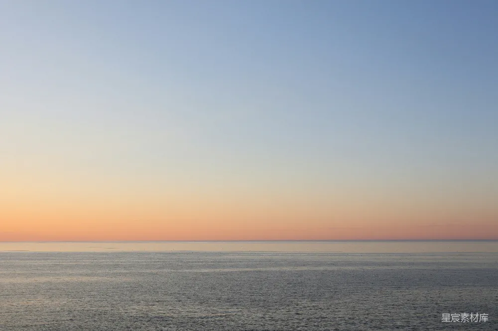 高清摄影 日落 海景 宁静 自然风光 平和 日落时分的宁静海景