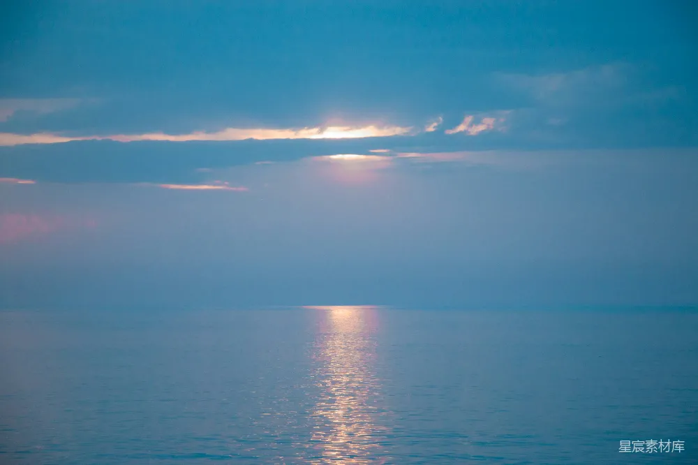 高清摄影 海景 日出 平静 自然 风景 晨曦海面