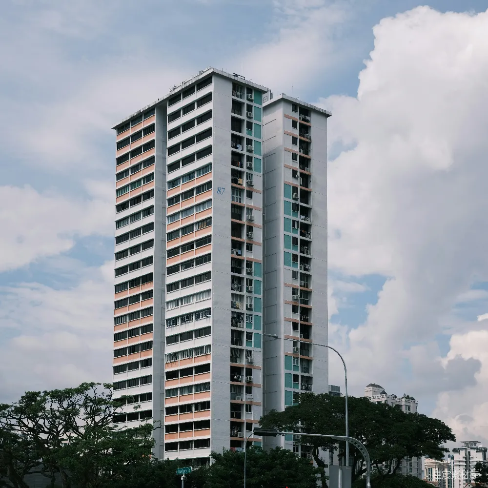 高清摄影 新加坡 城市风光 住宅建筑 天空 现代 新加坡的住宅楼