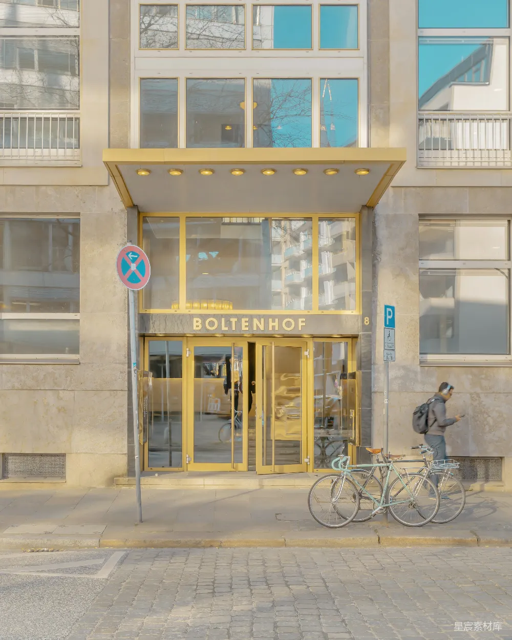 高清摄影 建筑 入口 城市 现代 户外 Boltenhof建筑入口