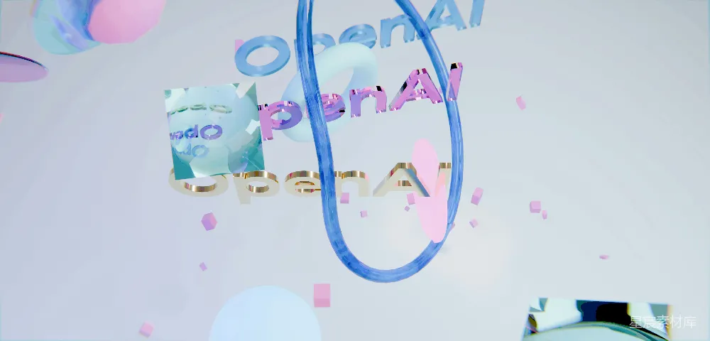 高清摄影 OpenAI 未来科技 视觉艺术 科技品牌 抽象设计 OpenAI未来科技视觉