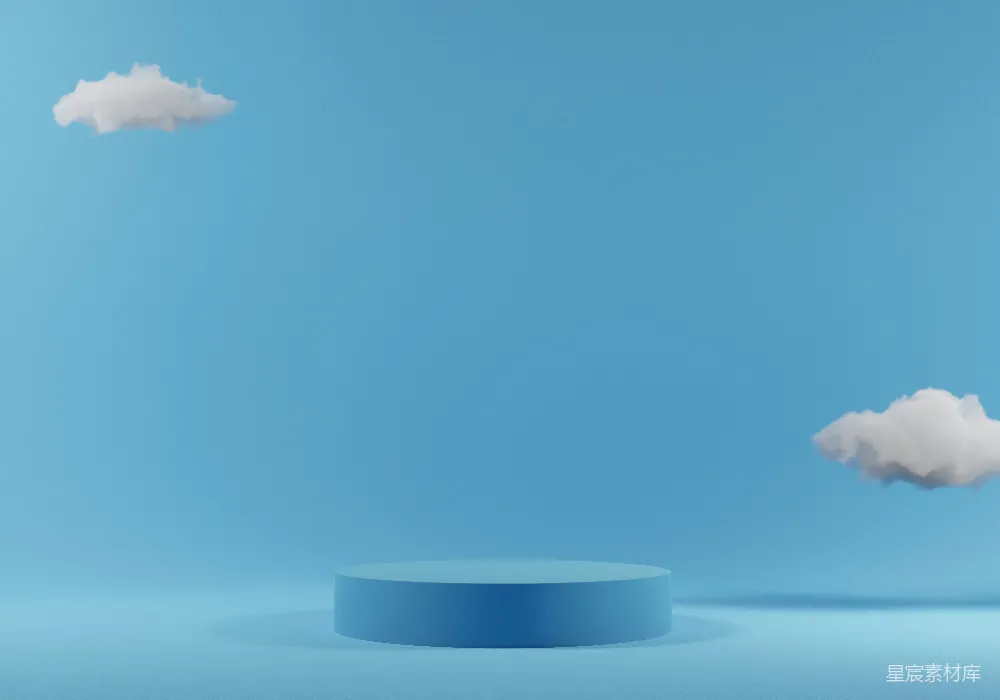 高清摄影 天空 云朵 几何形状 简约 背景 天空中的圆柱形平台
