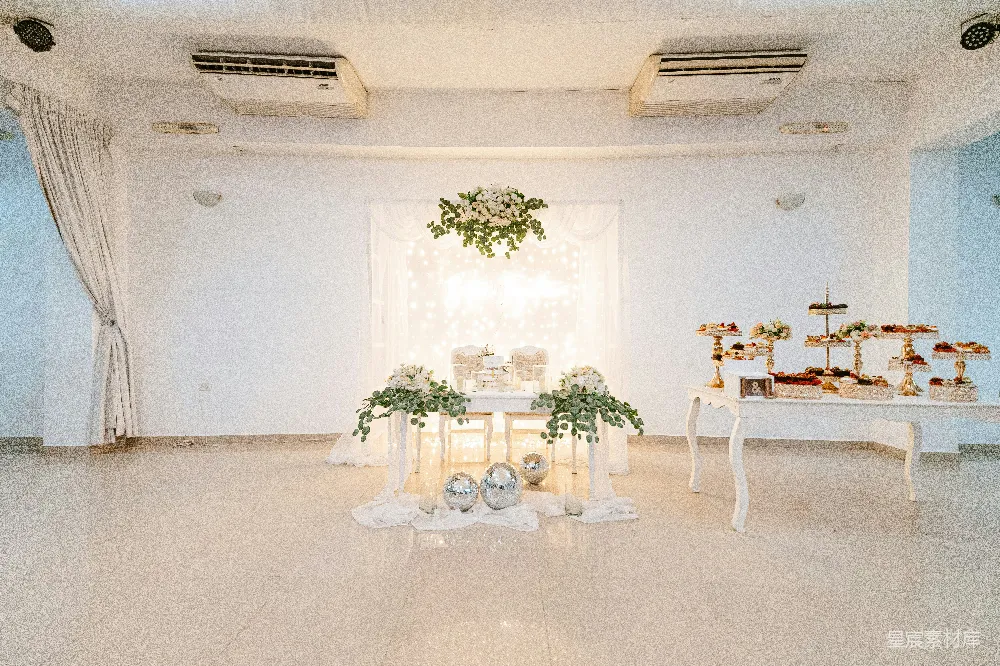 高清摄影 婚礼 装饰 宴会厅 浪漫 甜品台 浪漫婚礼布置