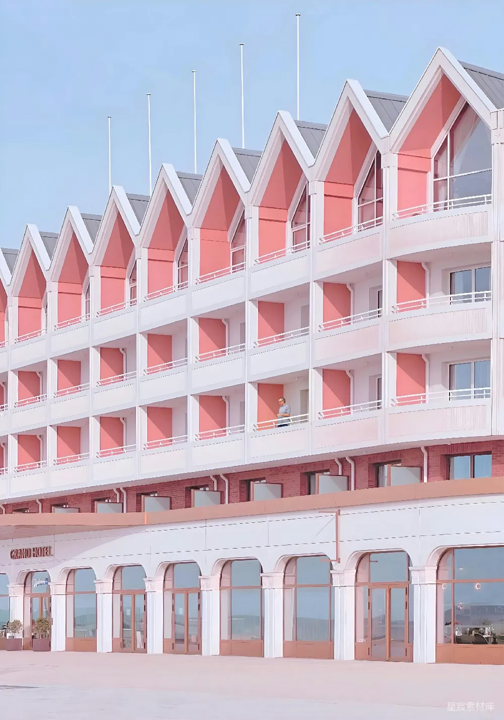 高清摄影 建筑 现代 粉色 时尚 城市 粉红色建筑的现代美学