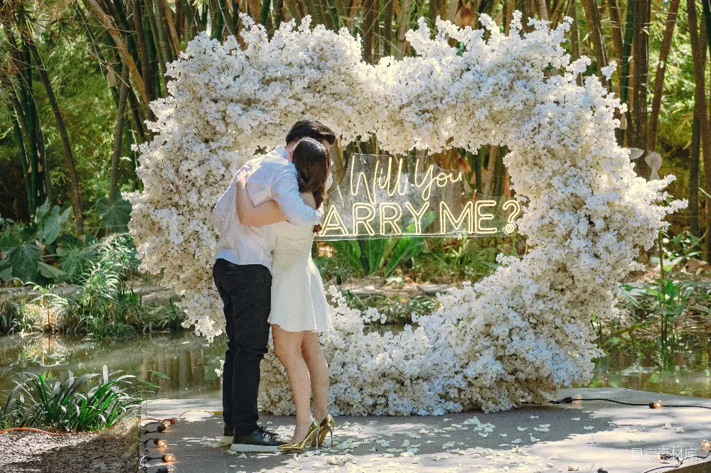 高清摄影 求婚 爱情 花卉 户外 幸福 浪漫求婚瞬间