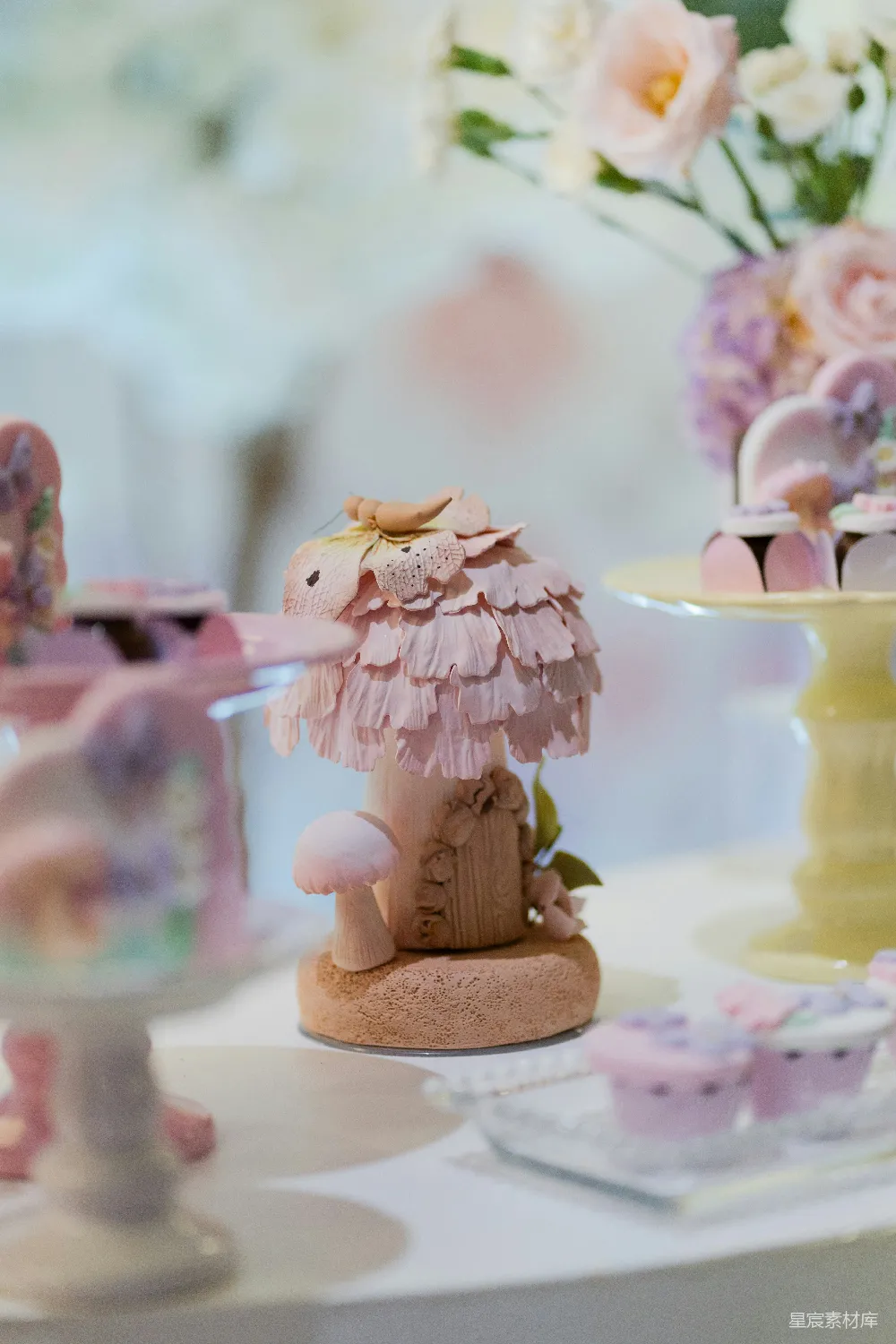 高清摄影 梦幻森林 甜点 蛋糕装饰 婚礼派对 童话风格 梦幻森林主题蛋糕