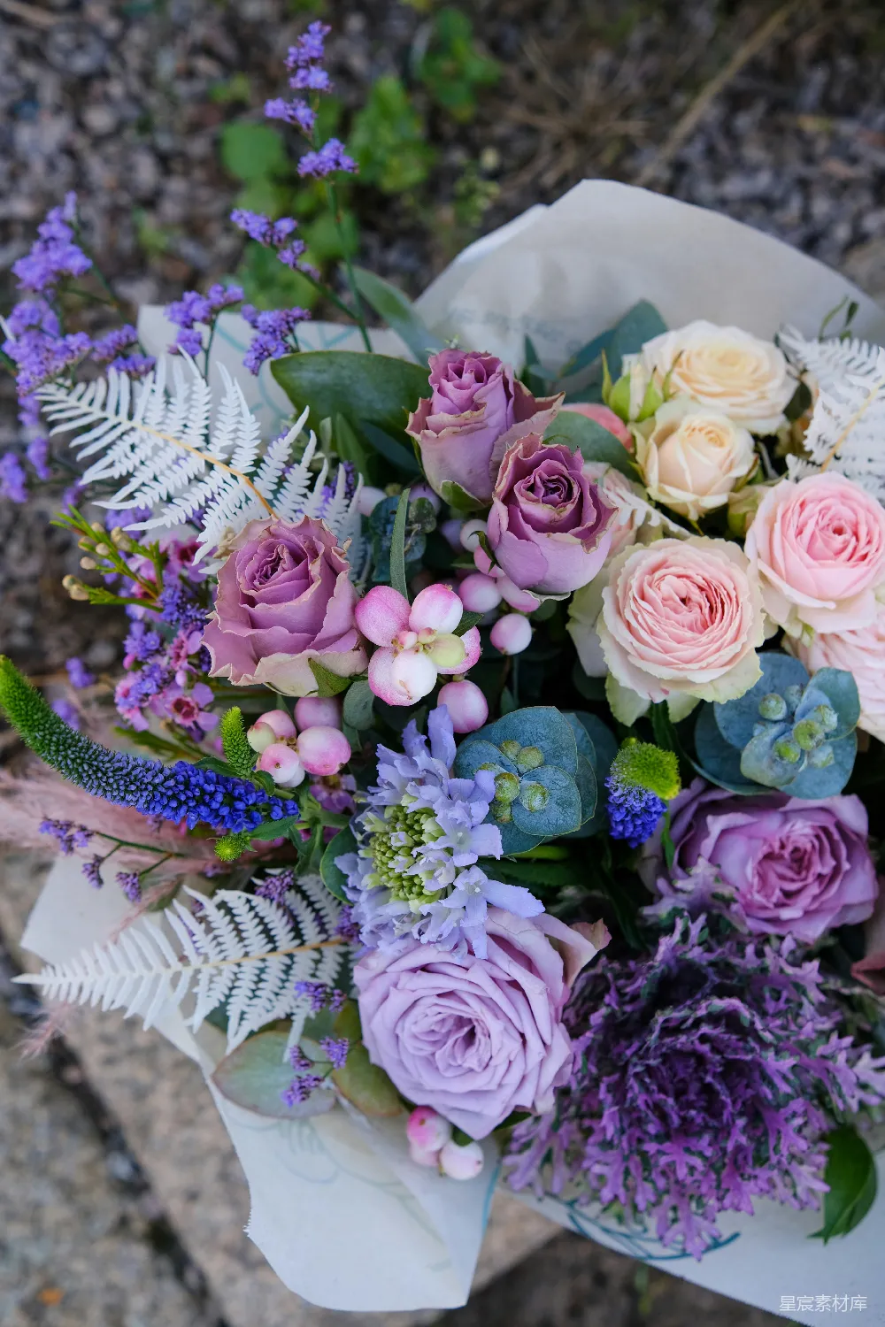 高清摄影 花束 紫色 玫瑰 浪漫 婚礼 梦幻紫色玫瑰花束