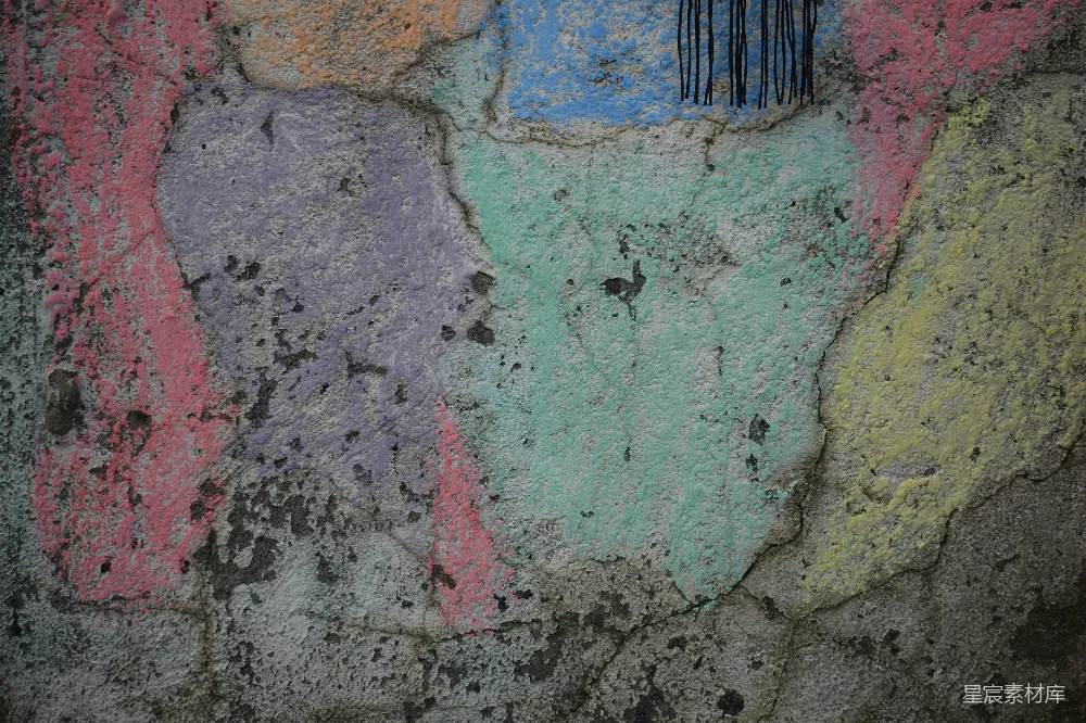 高清摄影 涂鸦 街头艺术 破旧 城市纹理 艺术背景 破旧墙壁上的多彩涂鸦