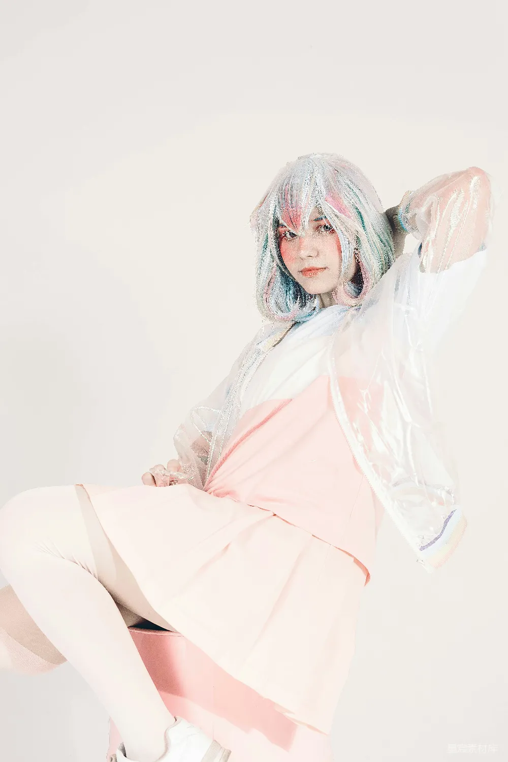 高清摄影 cosplay 粉色 未来风格 时尚 写真 粉色系未来风格cosplay写真
