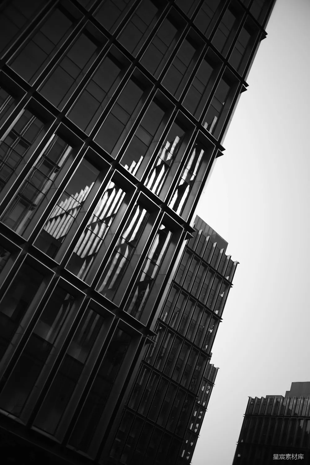 高清摄影 建筑 现代 黑白 几何 城市 现代建筑的线条之美