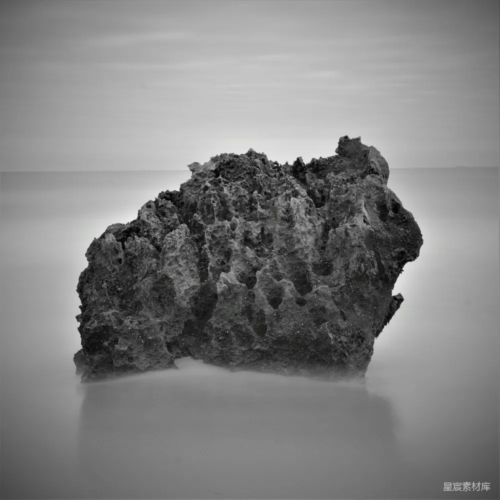 高清摄影 黑白摄影 自然 海岸 宁静 岩石 海边的岩石