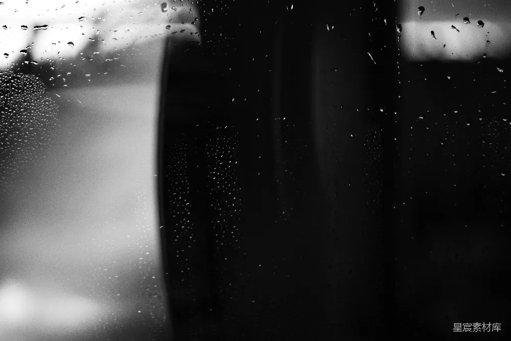 高清摄影 雨滴 窗户 黑白 情感 自然 雨滴中的窗户