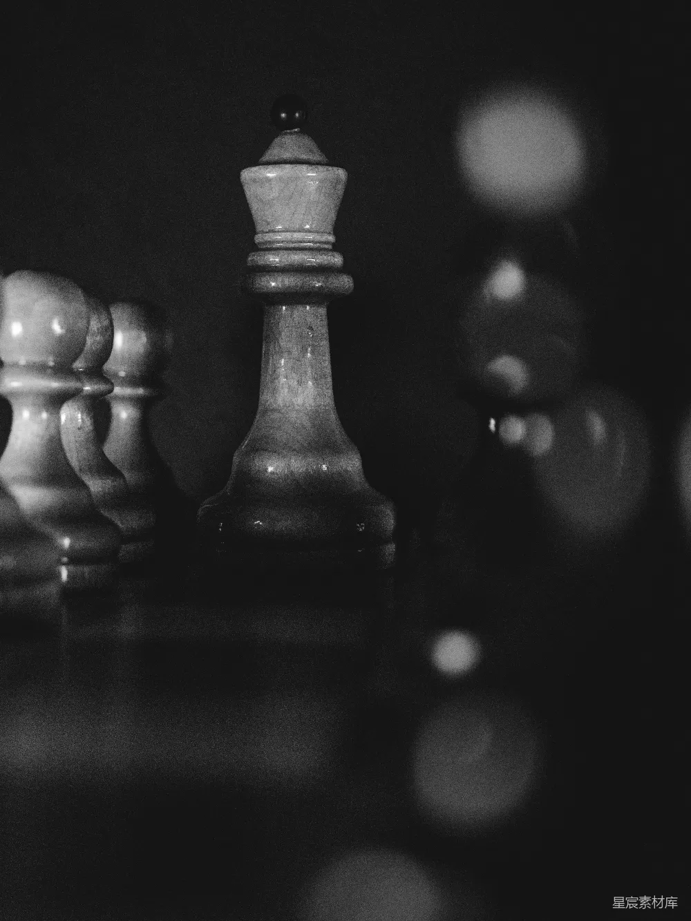高清摄影 棋子 黑白 对局 策略 思考 黑白棋子对局