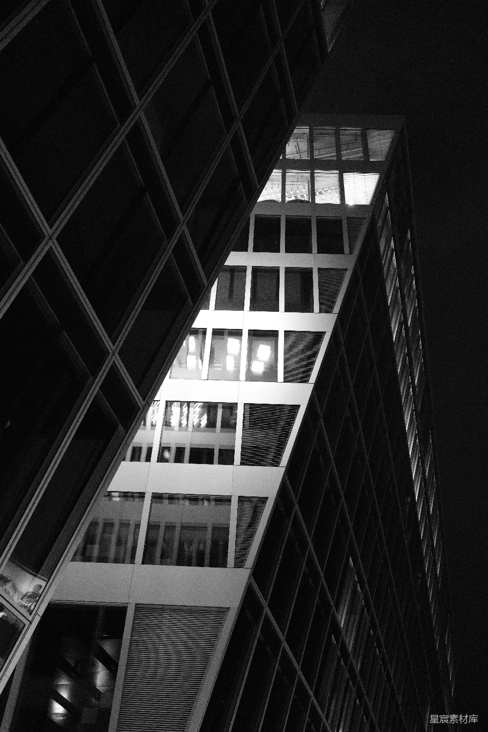 高清摄影 城市 建筑 几何图案 现代风格 夜景 现代建筑的几何之美