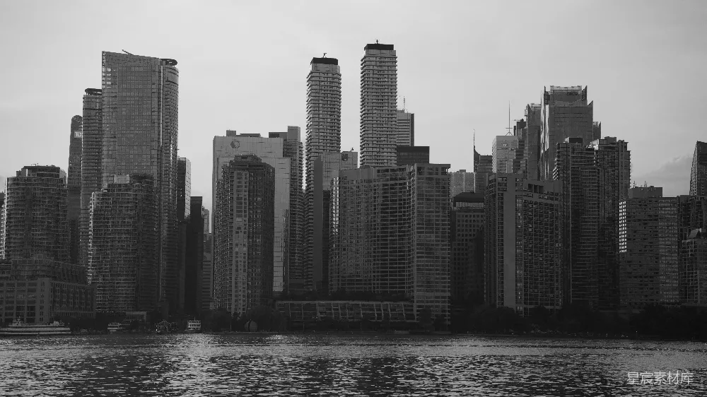 高清摄影 城市 黑白 摩天大楼 都市风景 现代建筑 黑白的城市剪影