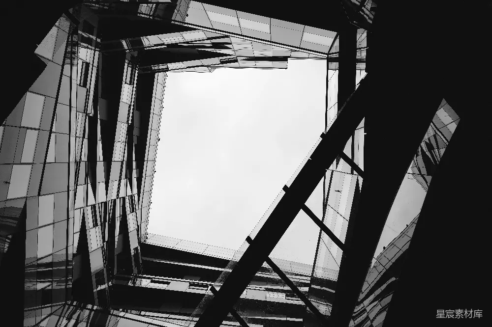 高清摄影 建筑 几何 现代 黑白 线条 现代建筑的几何之美