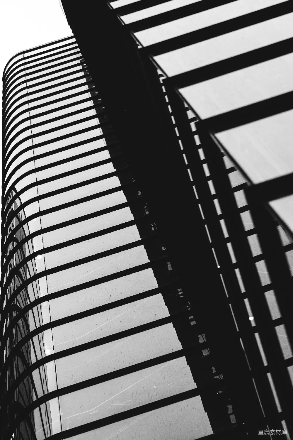 高清摄影 建筑 黑白 线条 现代 城市 现代建筑的黑白线条