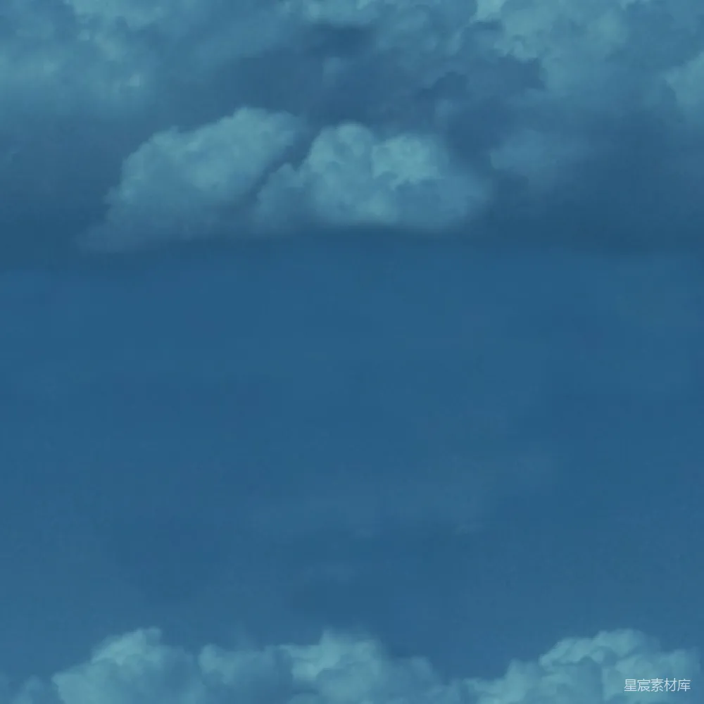 材质纹理 天空 宁静 自然 云层 蔚蓝 宁静的天空：云层与蔚蓝交织