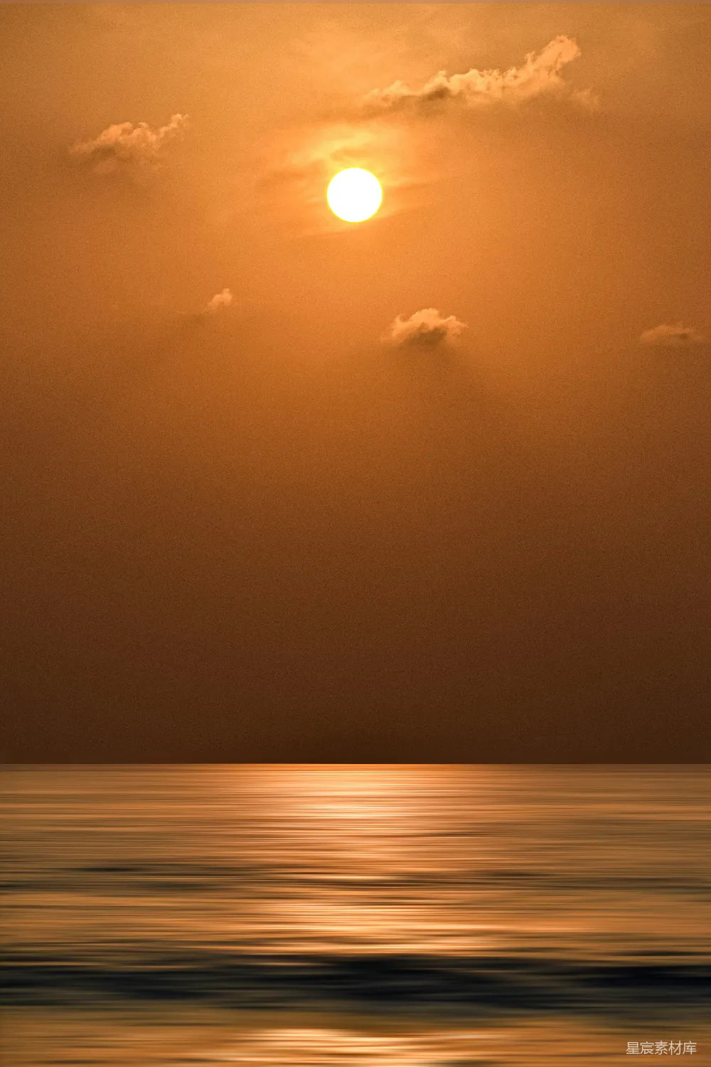 高清摄影 夕阳 海景 宁静 自然风光 日落 夕阳下的宁静海景