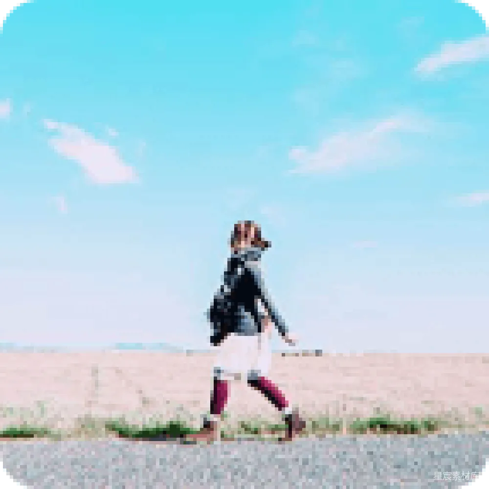 材质纹理 旅行 田园 孤独 风景 自由 行走在空旷田野上的旅者