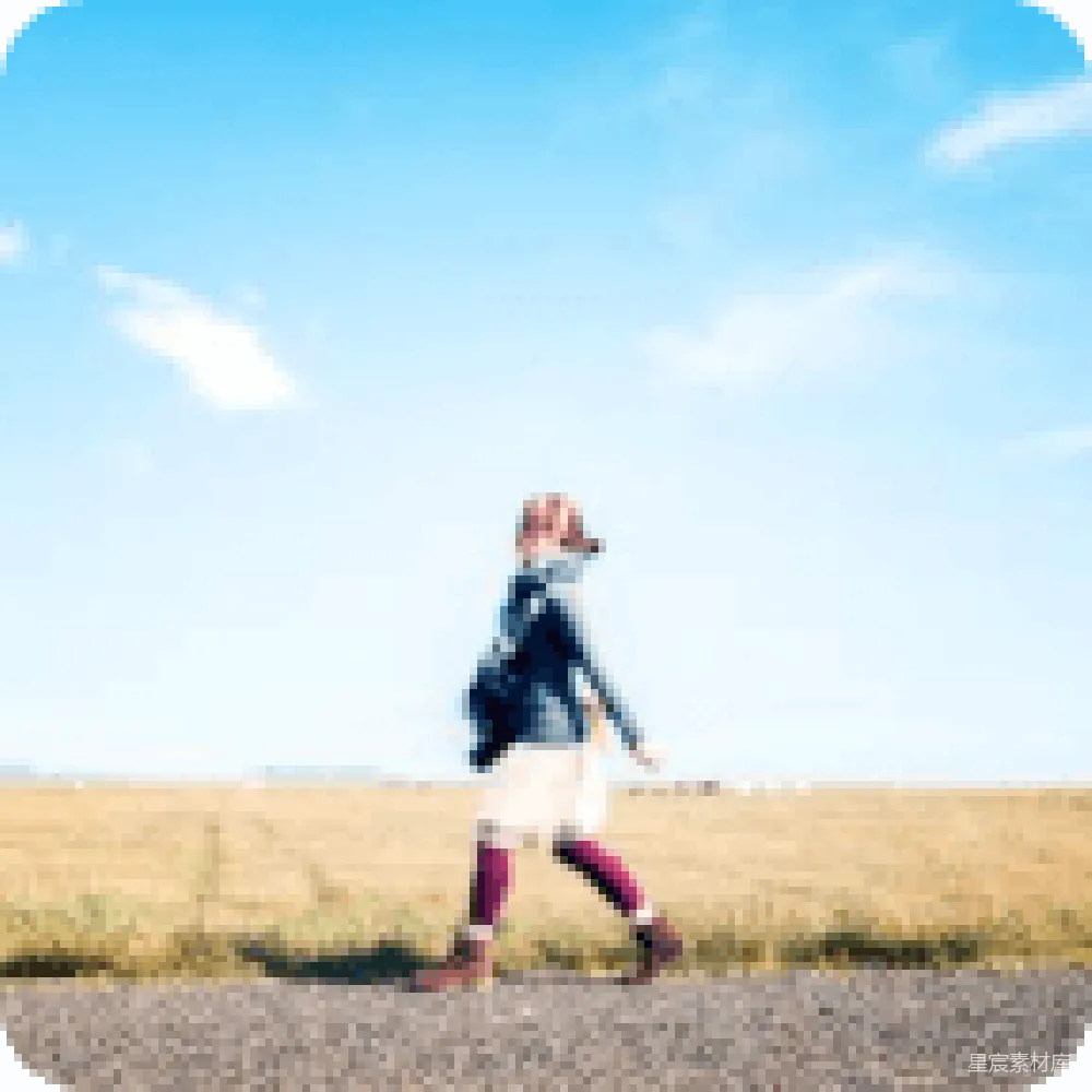 材质纹理 旅行 户外 自然 风景 休闲 田野中的徒步者