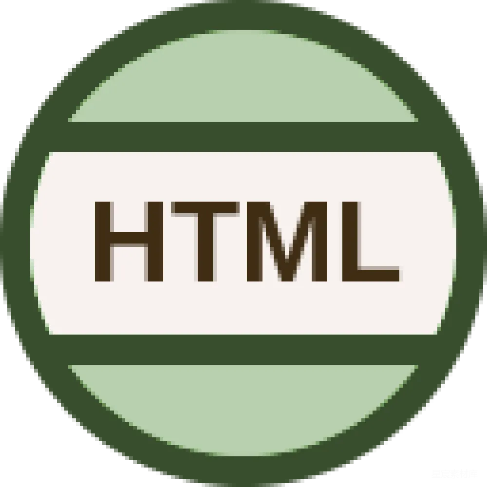 材质纹理 HTML 网页设计 图标 简洁 技术 简约圆角HTML图标