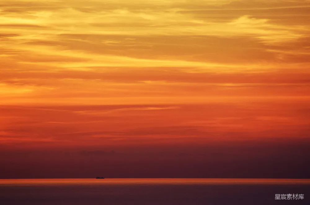 高清摄影 日落 海景 宁静 自然风光 黄昏 黄昏海平线的宁静