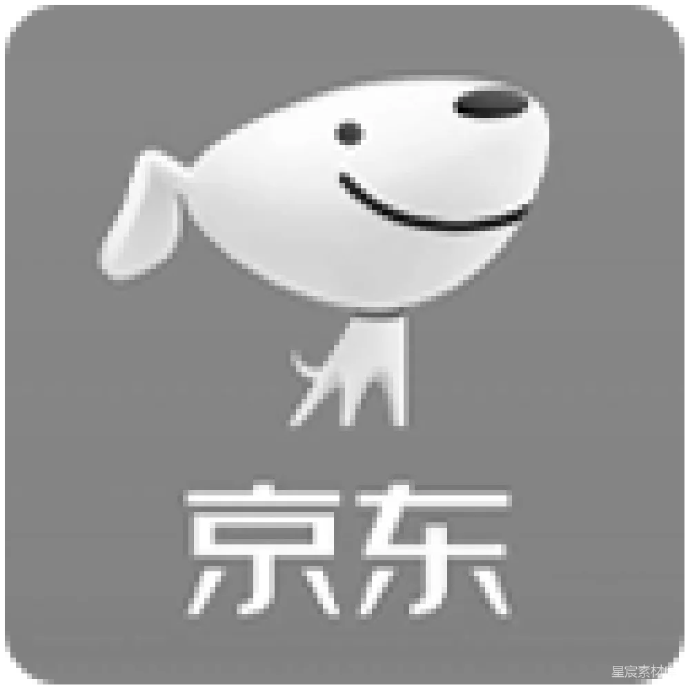 材质纹理 京东 品牌 吉祥物 标志 电商 京东品牌吉祥物标志