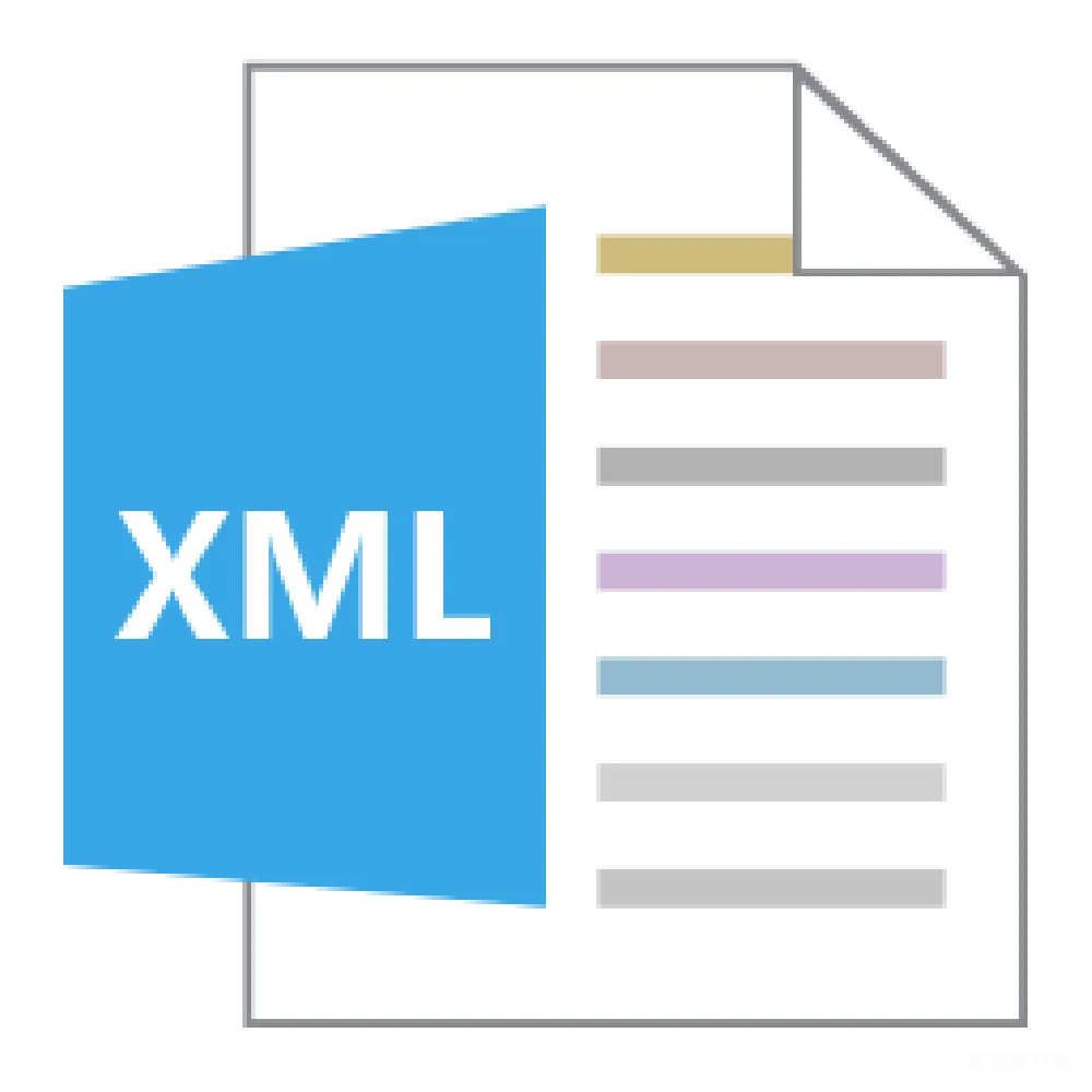 材质纹理 XML 文档 图标 编程 技术 XML文档图标