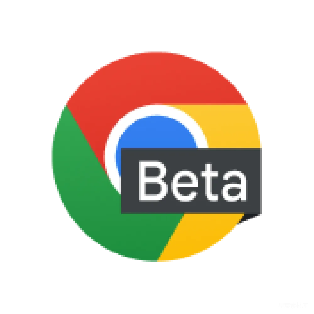 材质纹理 谷歌 浏览器 测试版 图标 软件 Google Chrome Beta版本标志