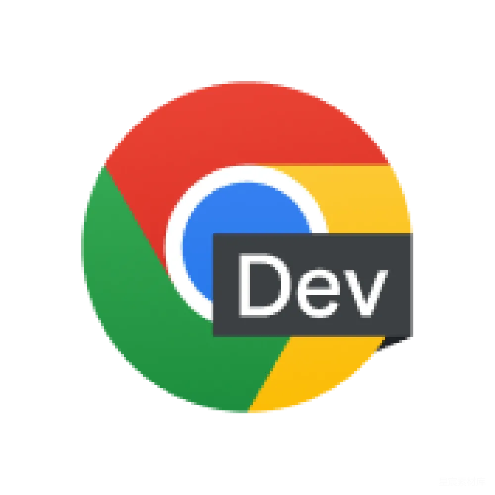 材质纹理 Chrome 浏览器 开发版 图标 科技 Chrome Dev版图标