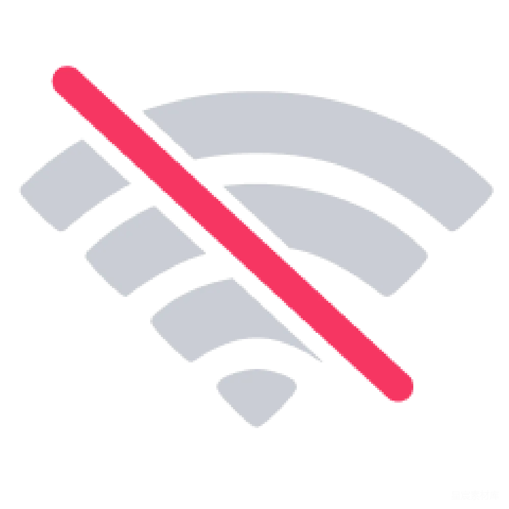 材质纹理 Wi-Fi 禁用 图标 网络 科技 禁用Wi-Fi图标