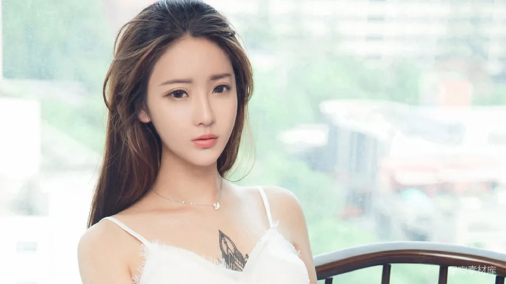 高清摄影 女性 写真 优雅 白裙 室内 优雅女性白裙写真