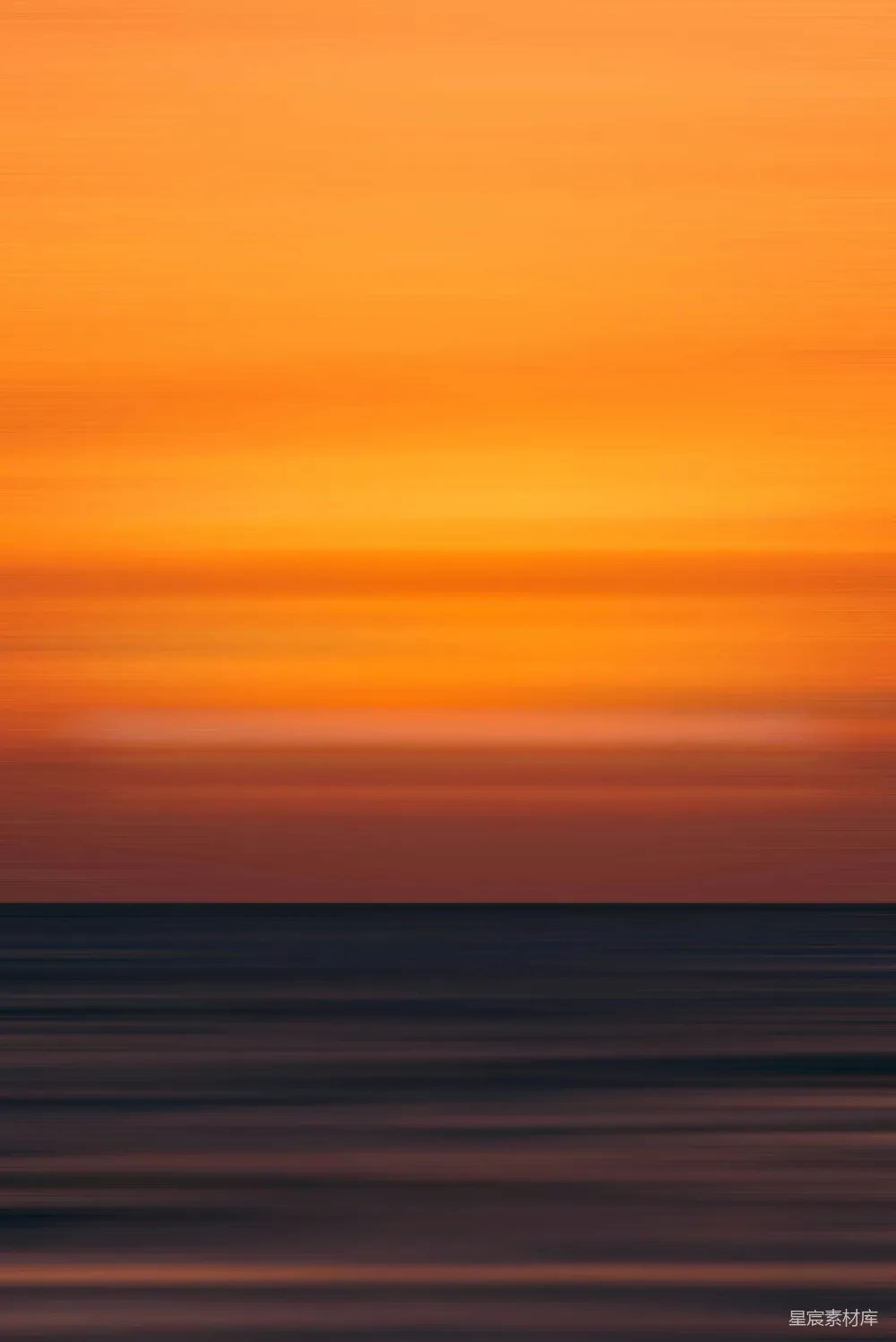 高清摄影 海景 日落 渐变色 抽象艺术 自然风光 橙色渐变海天一色