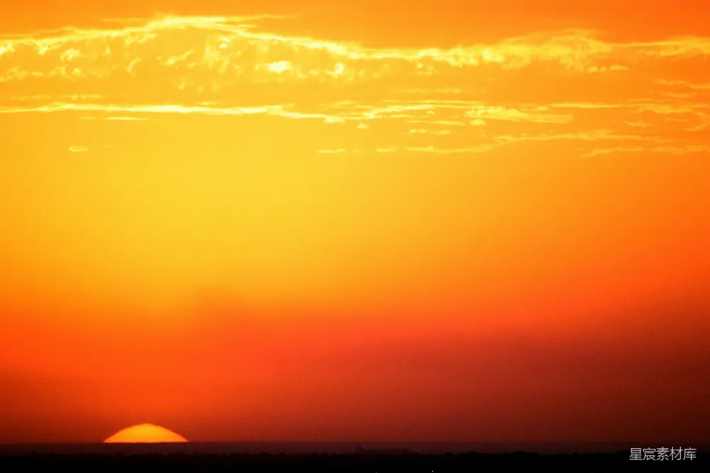 高清摄影 日落 自然风光 宁静 橙色 景色 夕阳西下