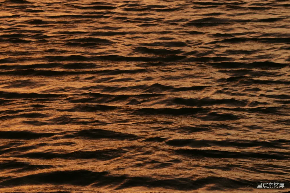高清摄影 海浪 夕阳 自然 宁静 背景 夕阳下的海面
