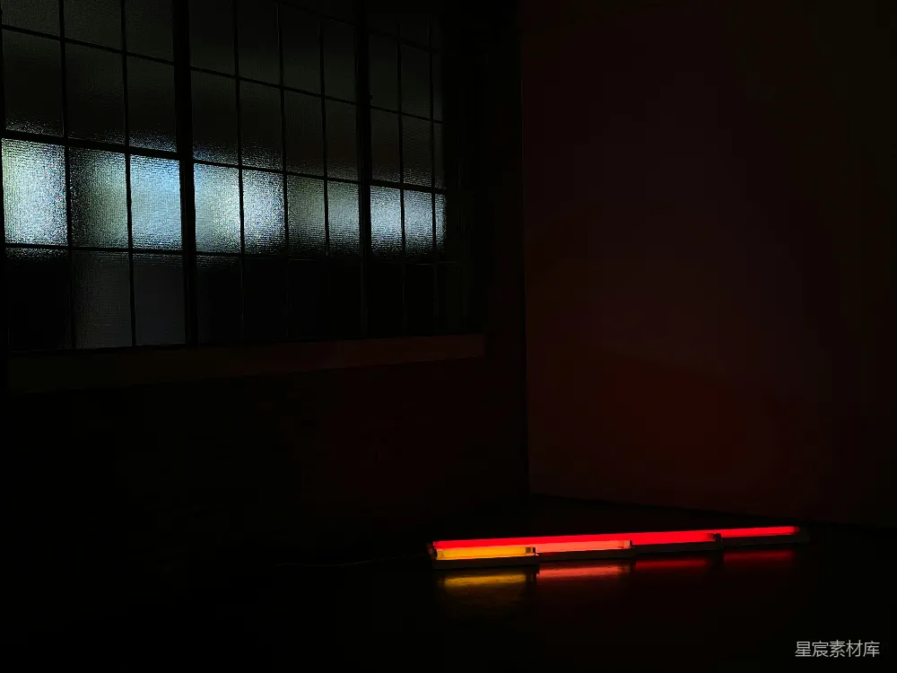 高清摄影 霓虹灯 黑暗 艺术 室内 现代 昏暗中的霓虹灯